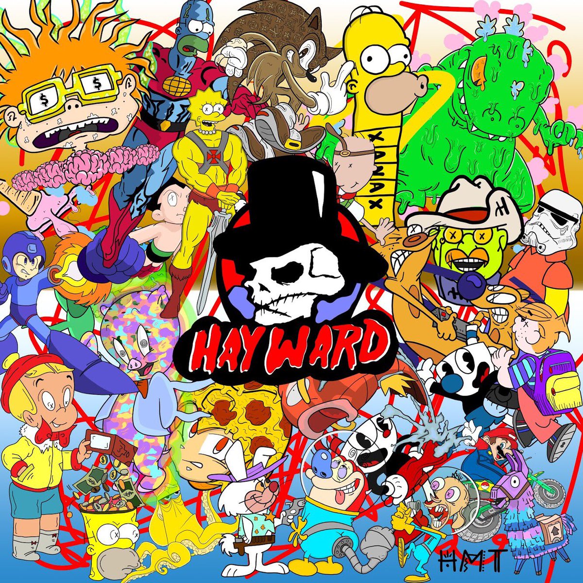 Drawn Collage Trippy - Cartoon - 1200x1200 Wallpaper Drawn Collage Trippy - Cartoon - 1200x1200 Wallpaper