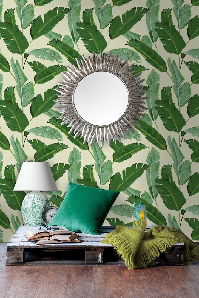 Botanical Wallpapers & How To Use Them - Mind The Gap Banana Leaves - HD Wallpaper 