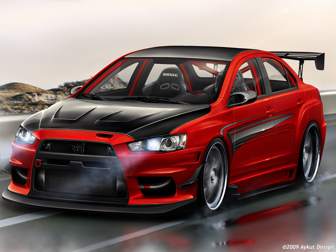 Red Mitsubishi Lancer Evo Wallpaper - Mitsubishi Lancer Evolution Red - HD Wallpaper 