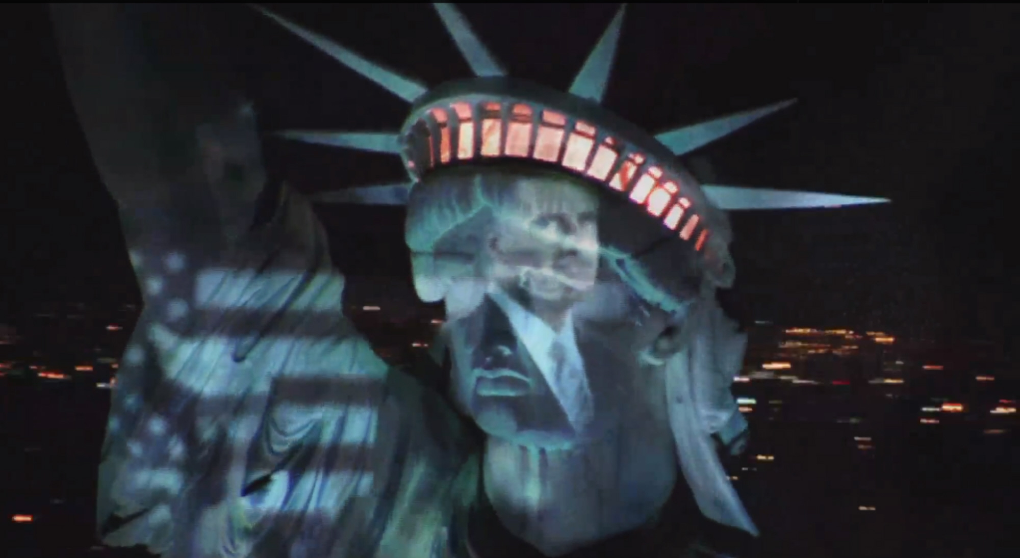 Mitt Romney Statue Of Liberty American Flag Wallpaper - Darkness - HD Wallpaper 