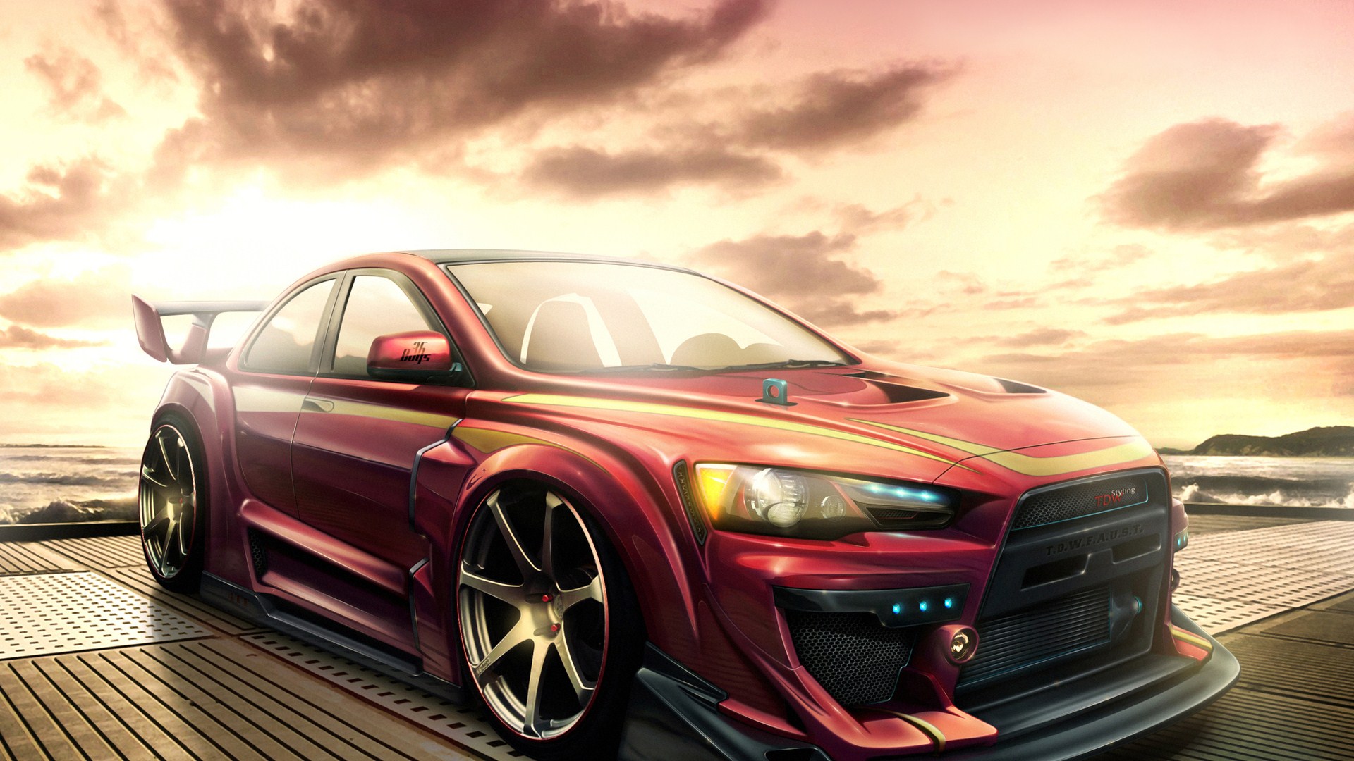 Mitsubishi Lancer Wallpaper 1080p - HD Wallpaper 