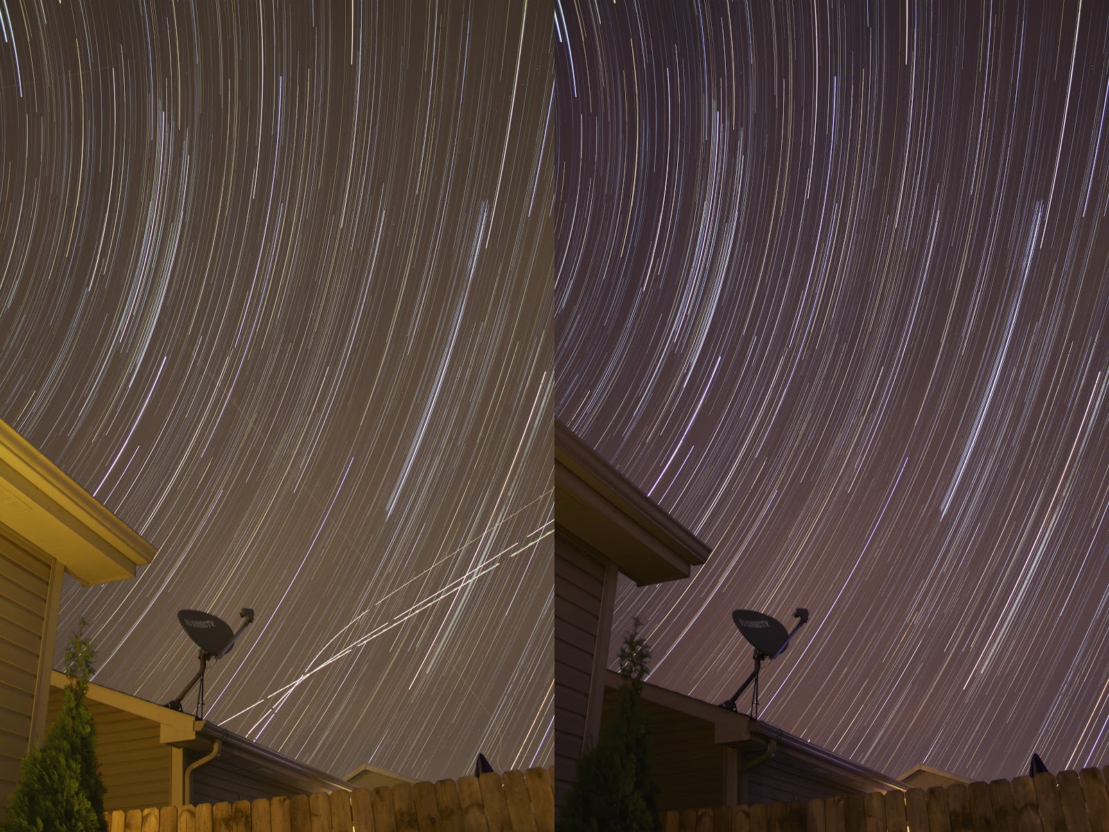 Before And After Photoshop Star Trails - Architecture - HD Wallpaper 