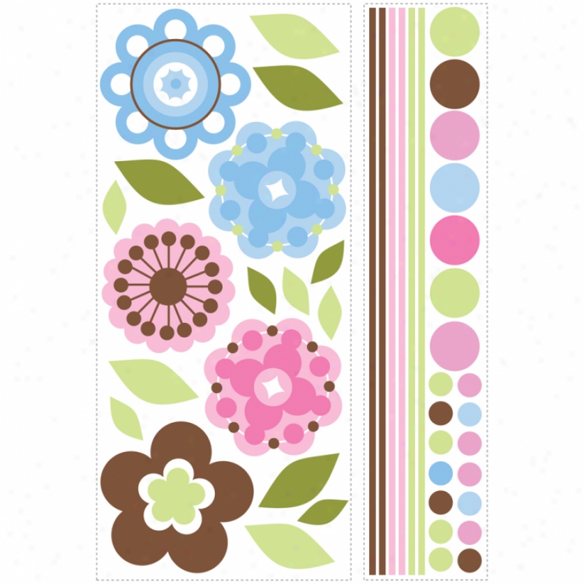 Phineas And Ferb Scenic Prepasted Wallpaper Border - Flower Wall Decals - HD Wallpaper 