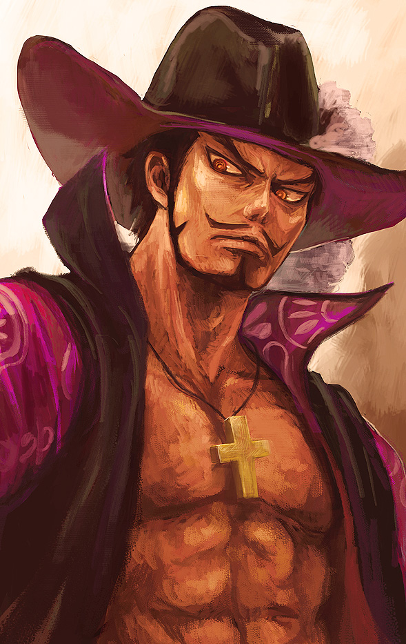 Anime, Tsuyomaru, One Piece, Dracule Mihawk, Fanart, - Dracule Mihawk Fanart - HD Wallpaper 