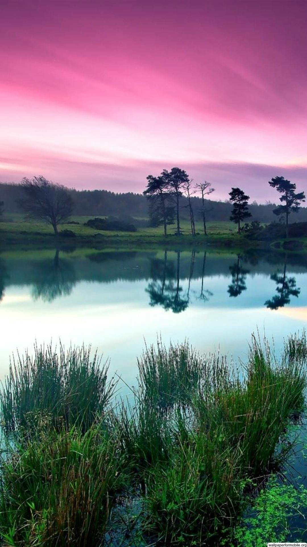 Nice Nature Wallpaper For Mobile 17 Download This Print - Beautiful Peaceful Lake - HD Wallpaper 