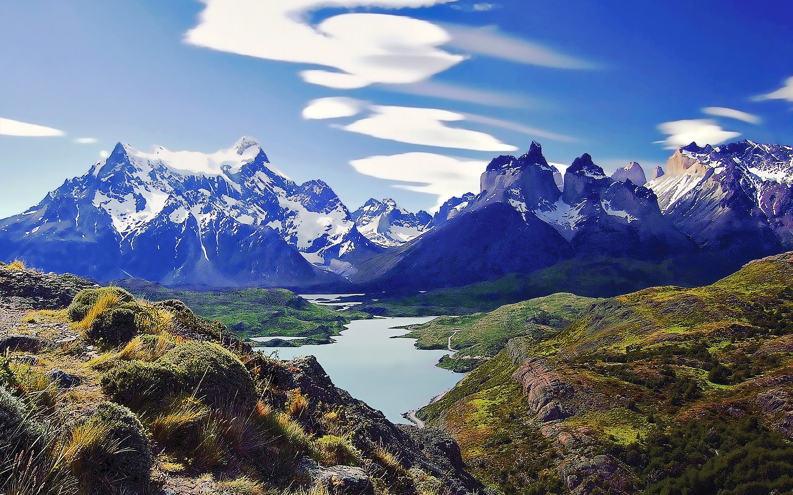 Torres Del Paine National Park, Patagonia, Chile Wallpaper - Torres Del Paine National Park - HD Wallpaper 