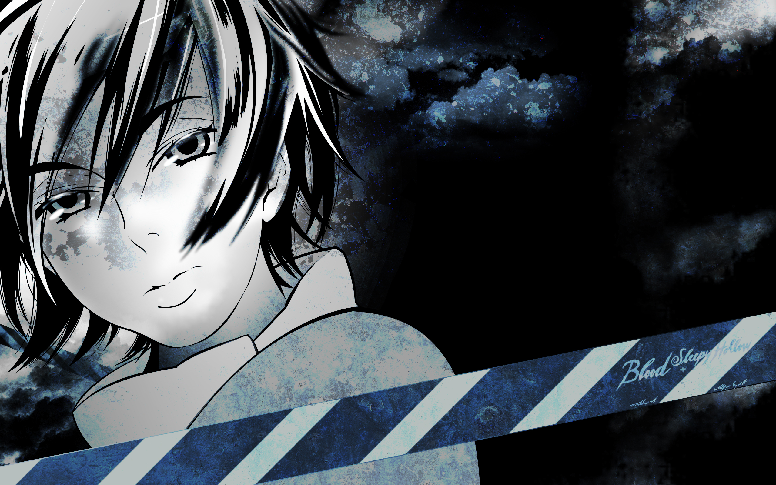 G, Blood , Saya Otonashi Wallpaper 
	style Width - Anime - HD Wallpaper 