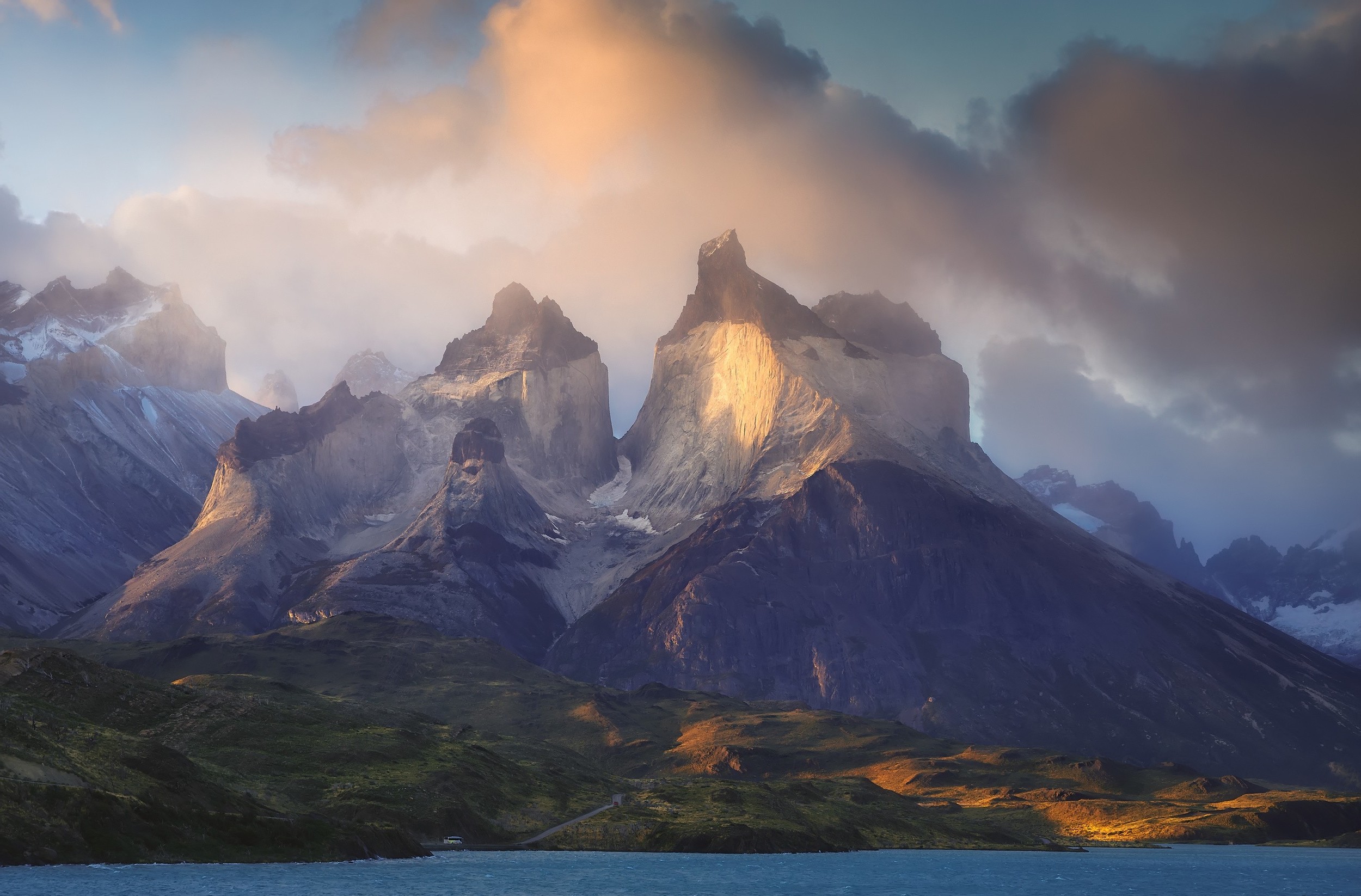 Landscape Torres Del Paine Patagonia Chile - HD Wallpaper 