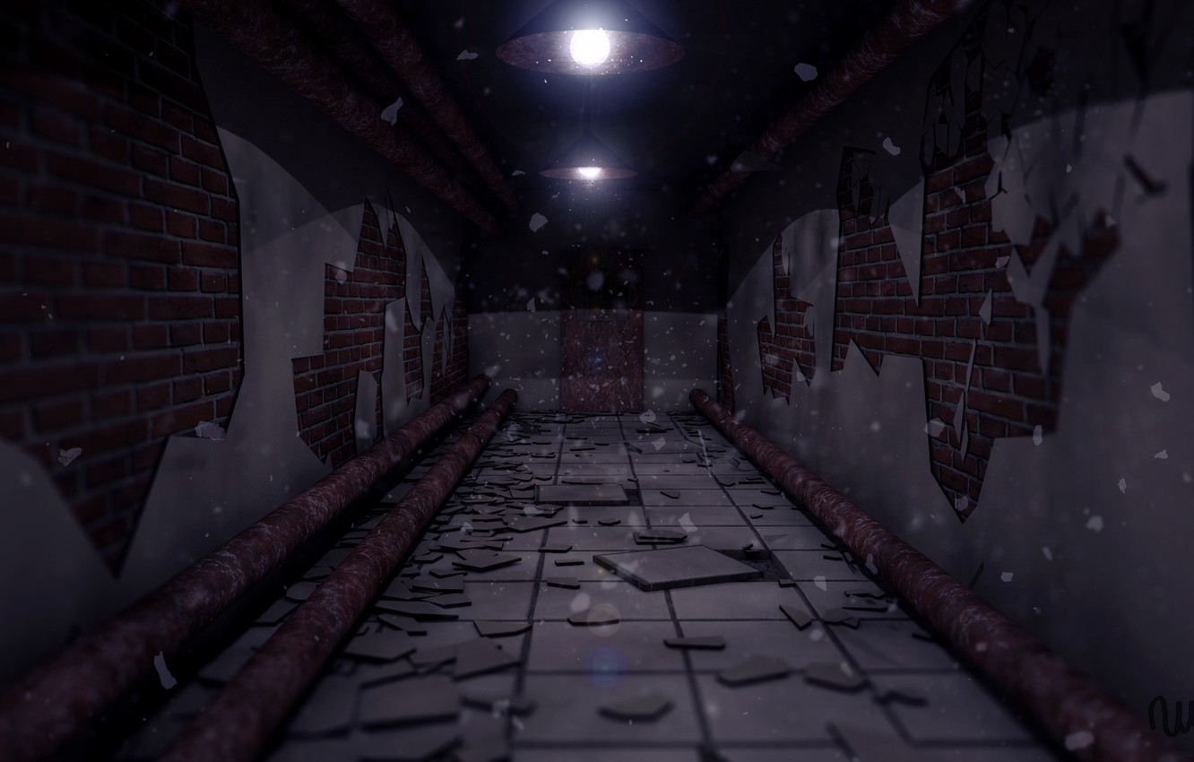 Photo Wallpaper Pipe, The Darkness, Dark, The Basement - Dark Basement Background Hd - HD Wallpaper 
