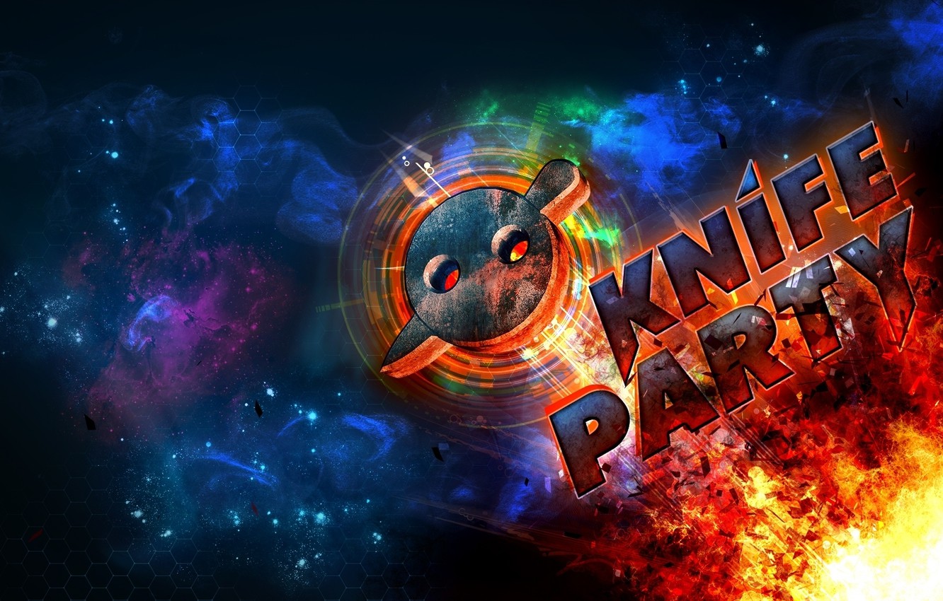 Photo Wallpaper Pendulum, Rob Swire, Dub Step, Knife - Knife Party Background - HD Wallpaper 