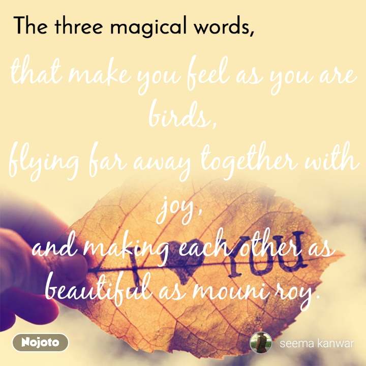 The Three Magical Words That Make You Feel As You Are - Love You - HD Wallpaper 