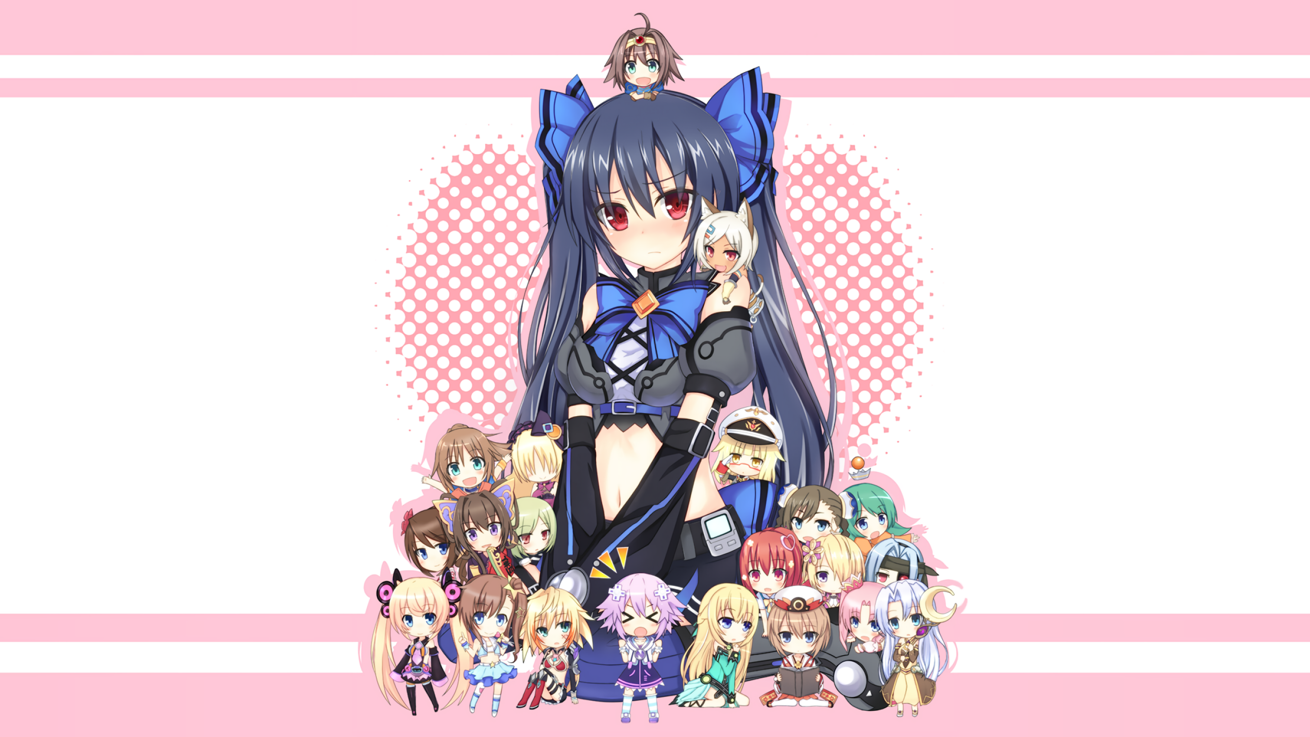 Noire, Hyperdimension Neptunia, Twintails - Weston-super-mare - HD Wallpaper 