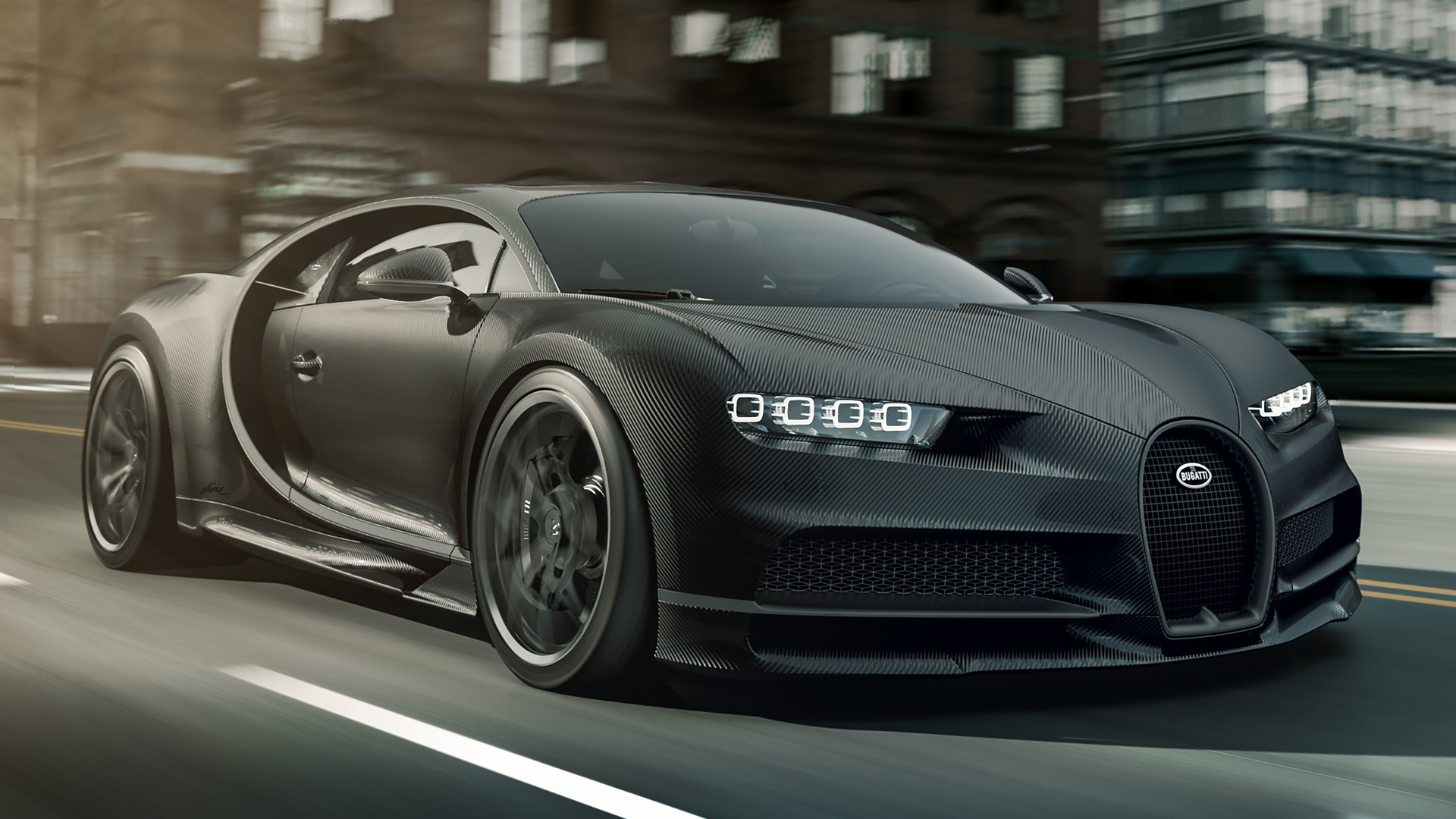 Bugatti Chiron Noire - 1920x1080 Wallpaper Bugatti Chiron Noire - 1920x1080 Wallpaper