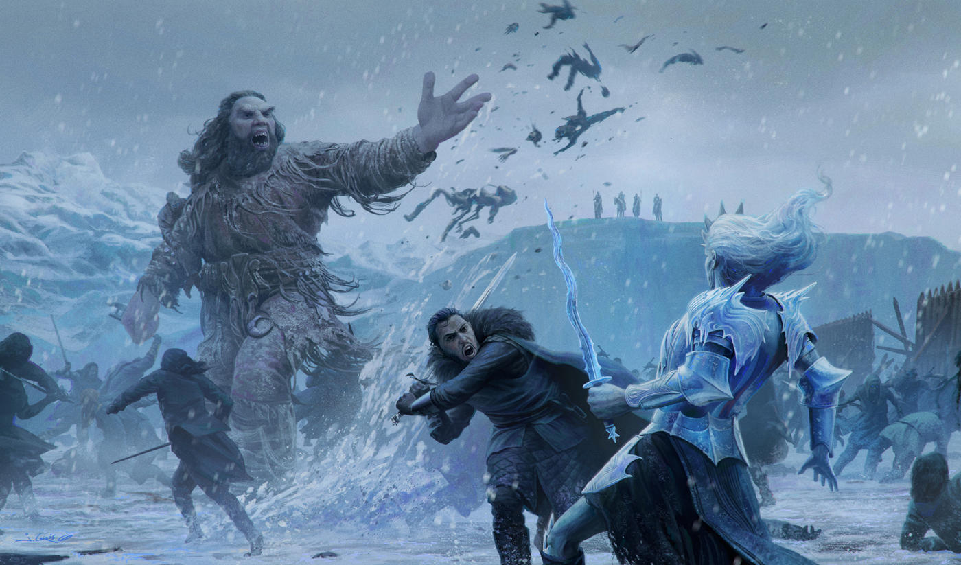 Jon Snow Vs White Walker - HD Wallpaper 