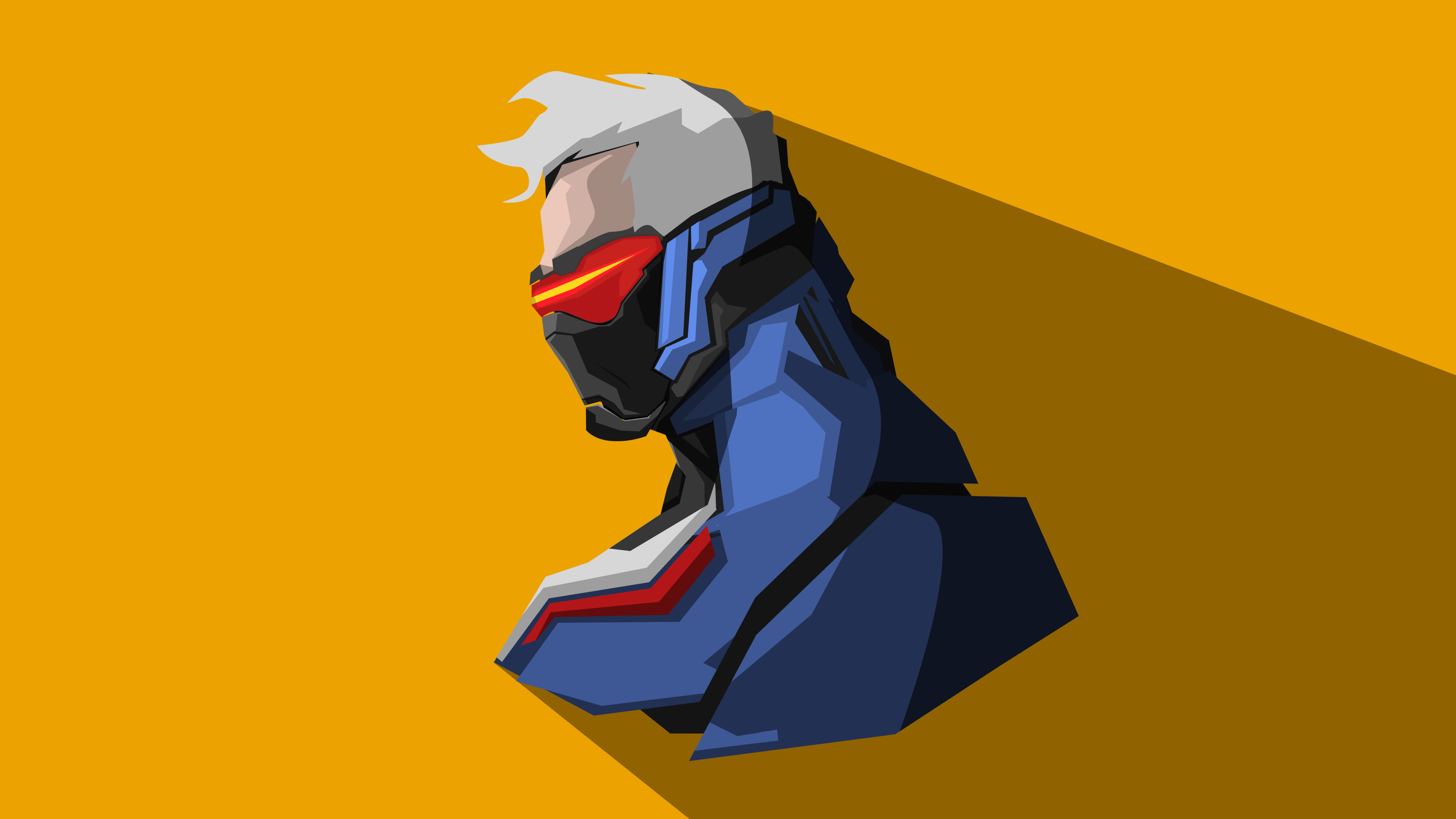 Soldier 76 Overwatch Minimal Artwork 4k Wallpapers - Soldier 76 Overwatch Art - HD Wallpaper 
