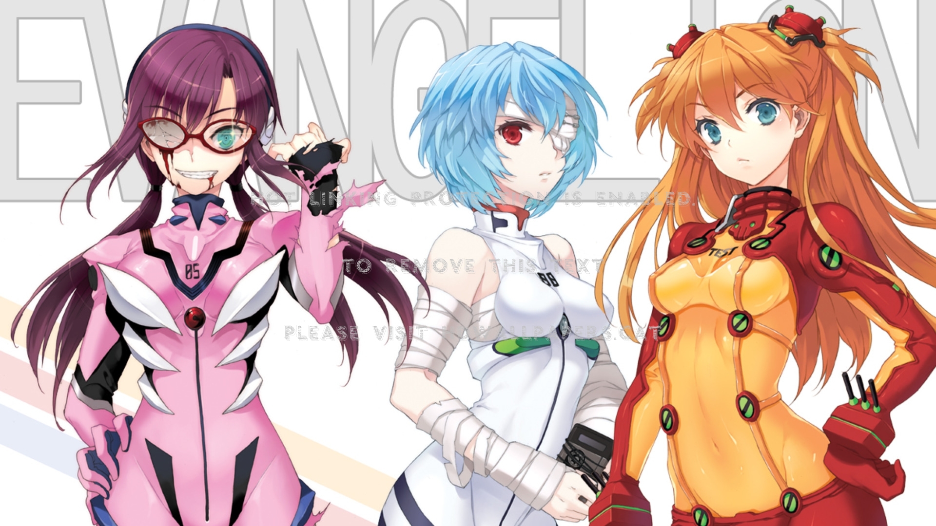 Asuka Langley Soryu & Rei Ayanami Makinami - Mari Illustrious Makinami - HD Wallpaper 