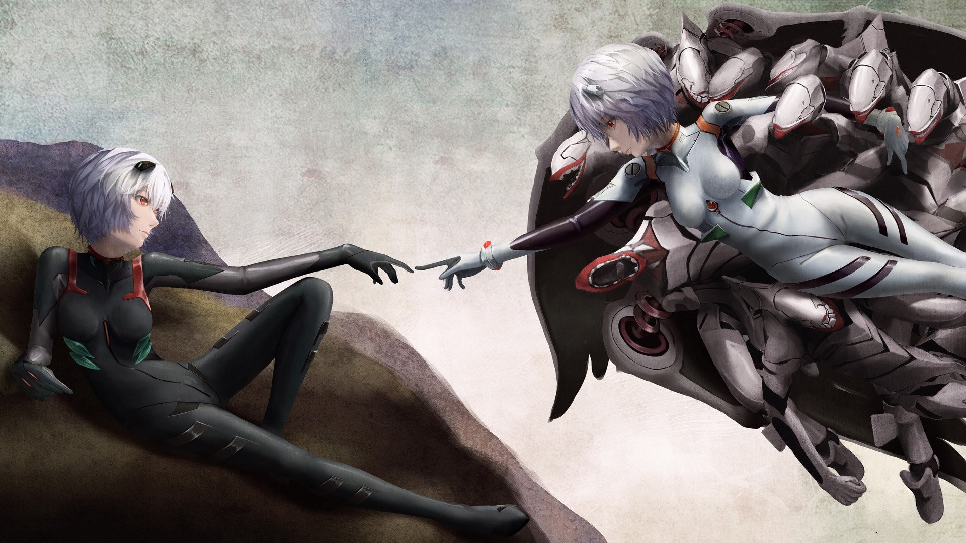 Neon Genesis Evangelion Plugsuit Rei Ayanami - Neon Genesis Evangelion Religious - HD Wallpaper 