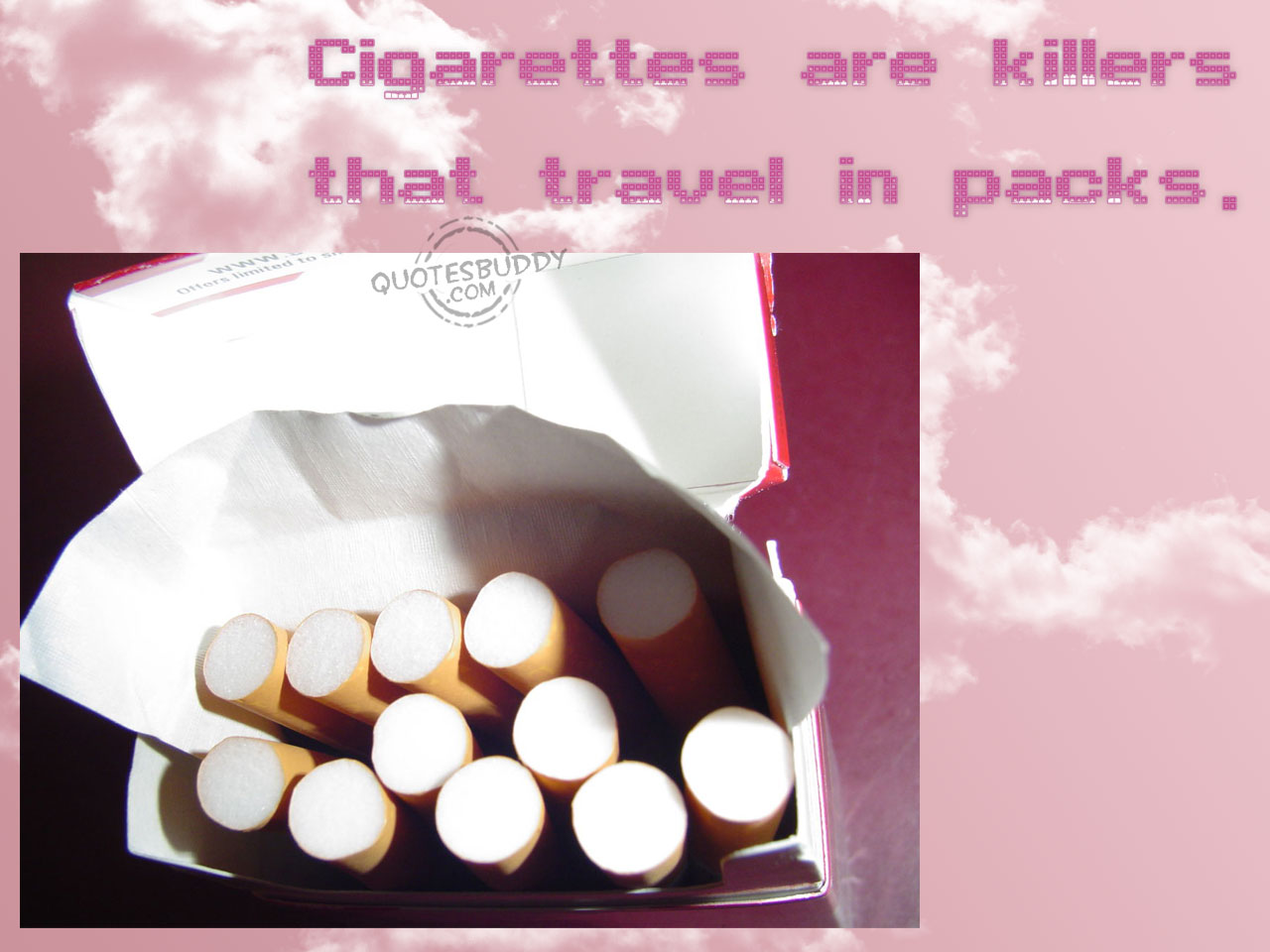 Cigarettes Are Killers That Travel In Packs - Chocolate - HD Wallpaper 