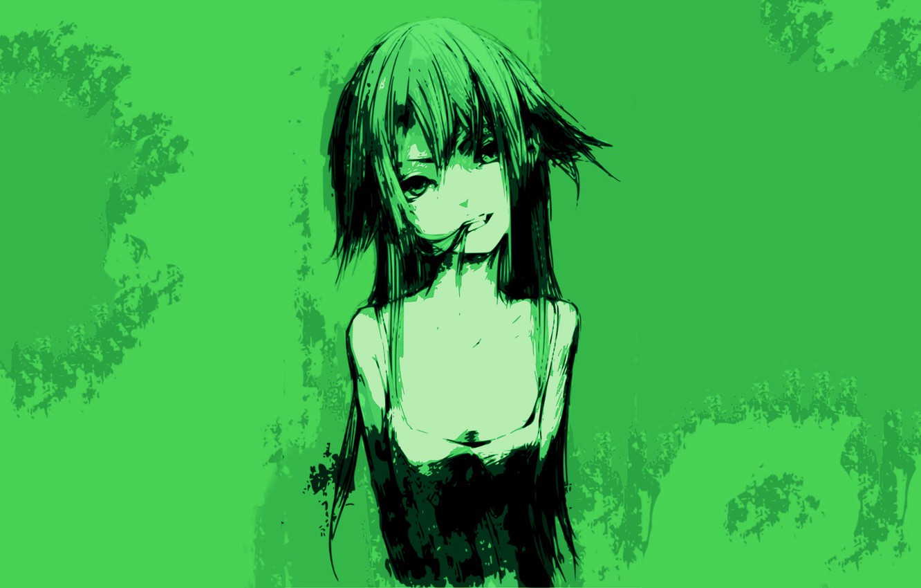 Photo Wallpaper Loneliness, Green Hair, Baby, Longing, - Saya No Uta Phone - HD Wallpaper 
