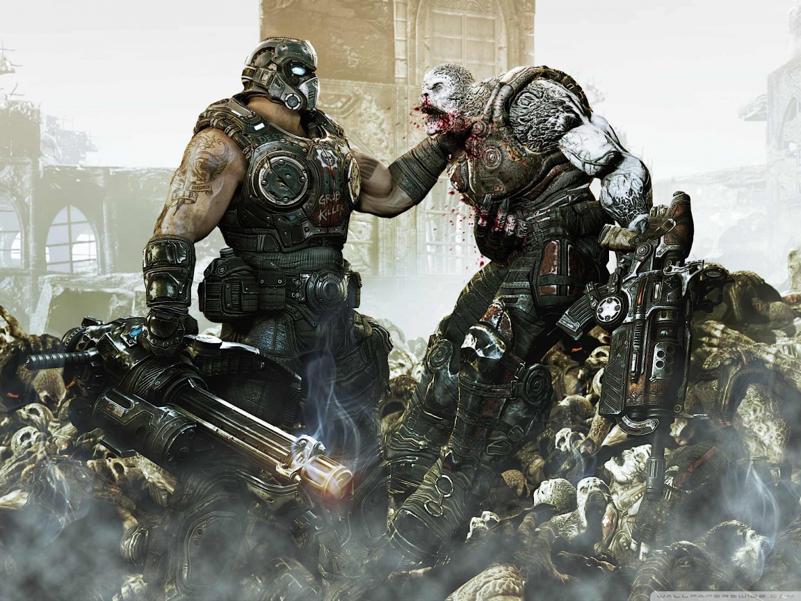 Gears Of War 3 Carmine - HD Wallpaper 