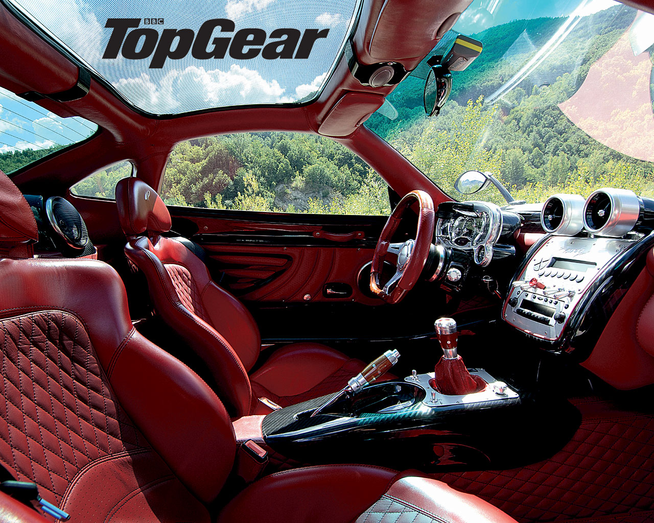 Top Gear Zonda S Windows 7 Car Wallpapers - Pagani Zonda F Interior - HD Wallpaper 