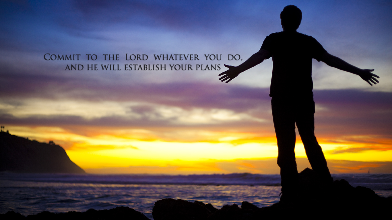 Commit To The Lord Whatever You Do And He Will Establish - Thank God In Advance - HD Wallpaper 