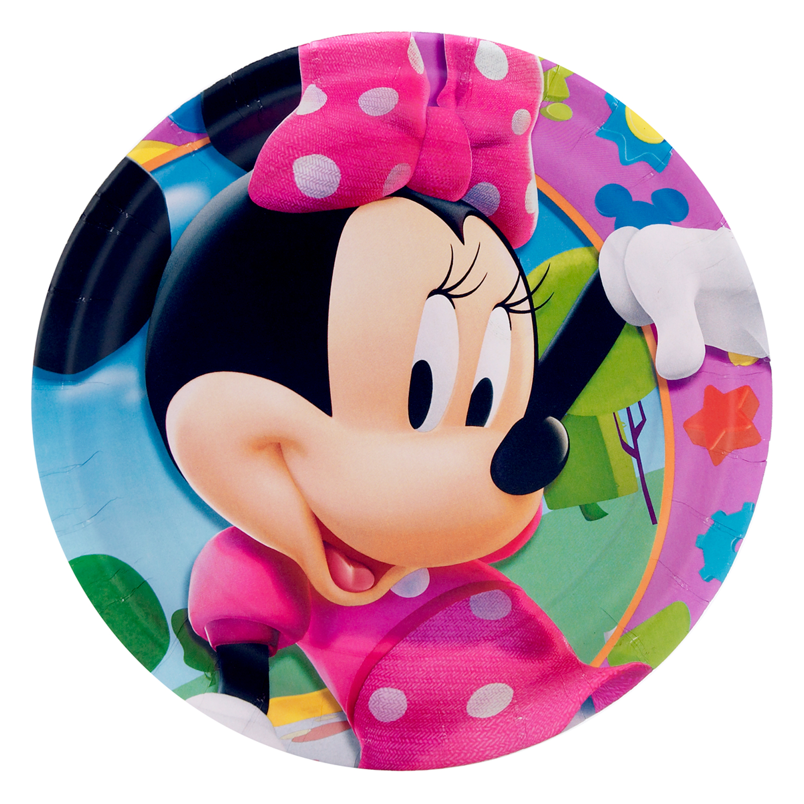 Minnie Mouse Dessert Plates - Minnie Mouse Background Circle - HD Wallpaper 