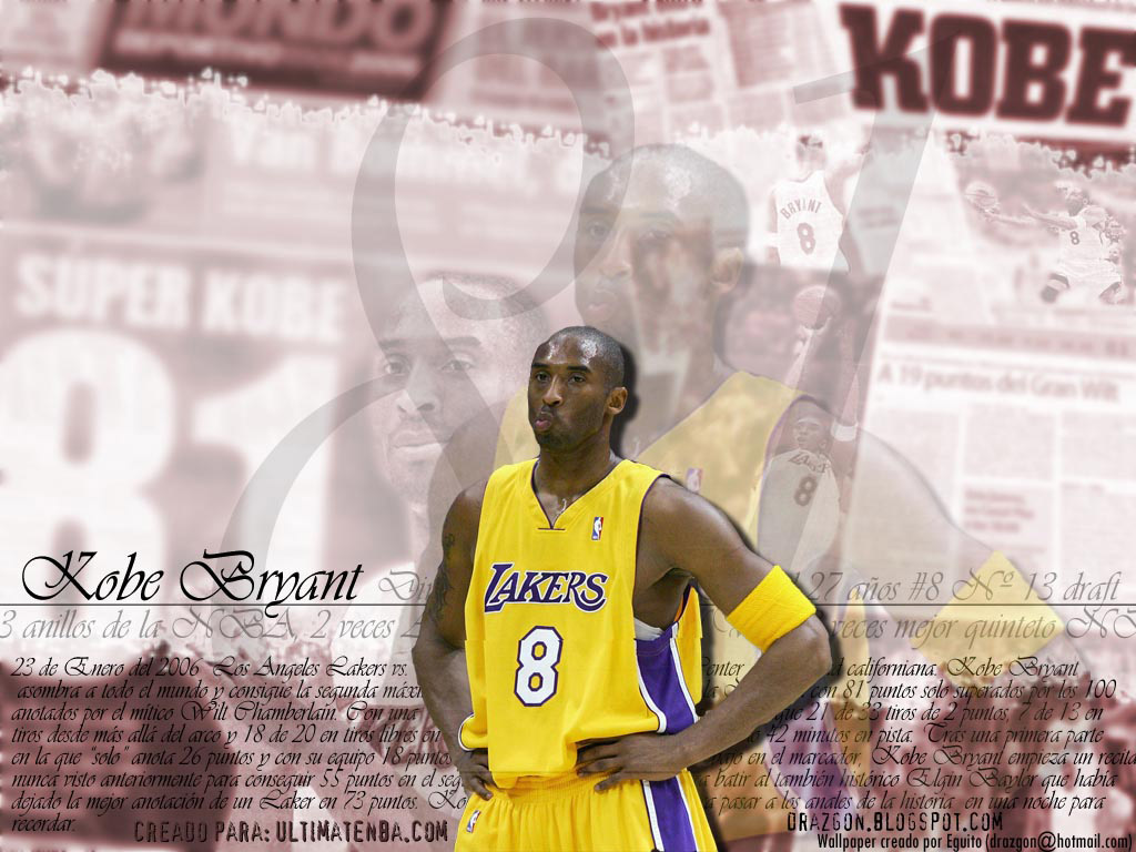 Kobe Bryant Wallpaper - Kobe Bryant Wallpapers 2010 - HD Wallpaper 