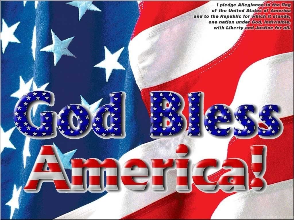 Free Wallpaper Patriotic Backgrounds - God Bless America - HD Wallpaper 