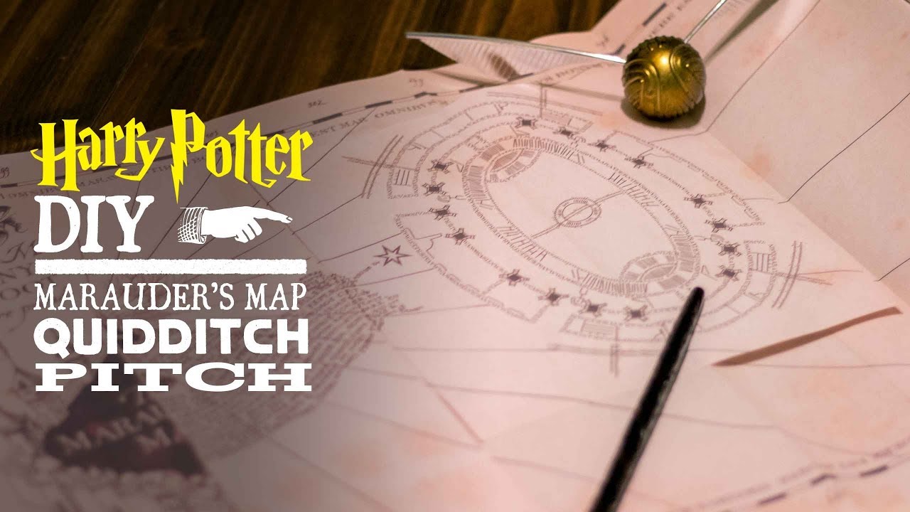 Marauders Map Quidditch Pitch - HD Wallpaper 