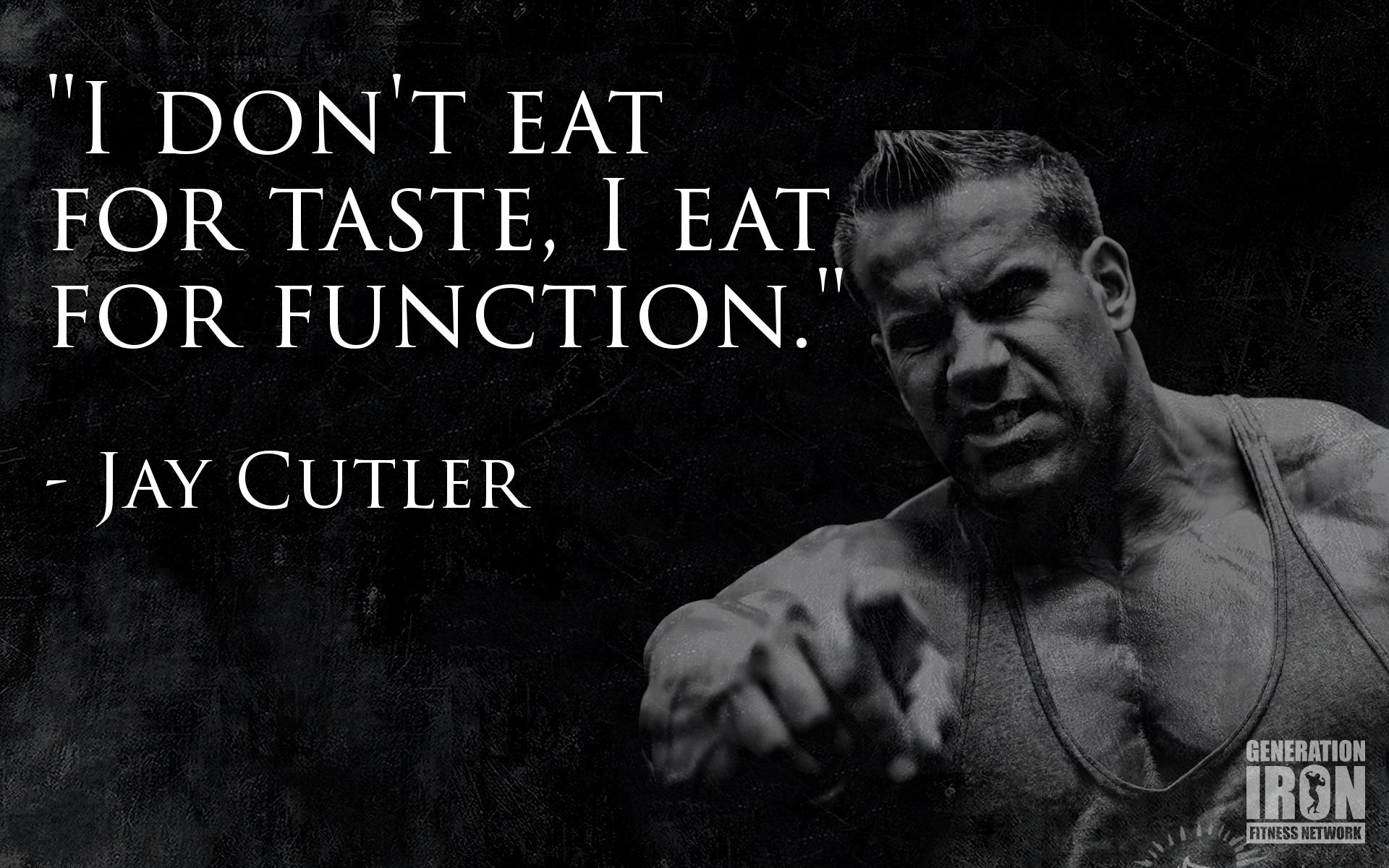 Jay Cutler Eat For Function - HD Wallpaper 