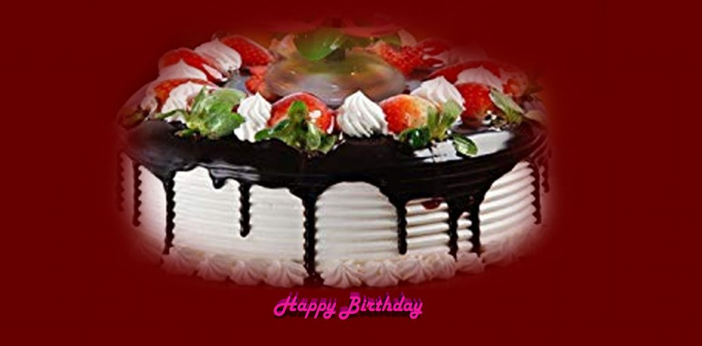 Happy Birthday Cake Image Red Colour - Birthday Cake Magic Candle - HD Wallpaper 