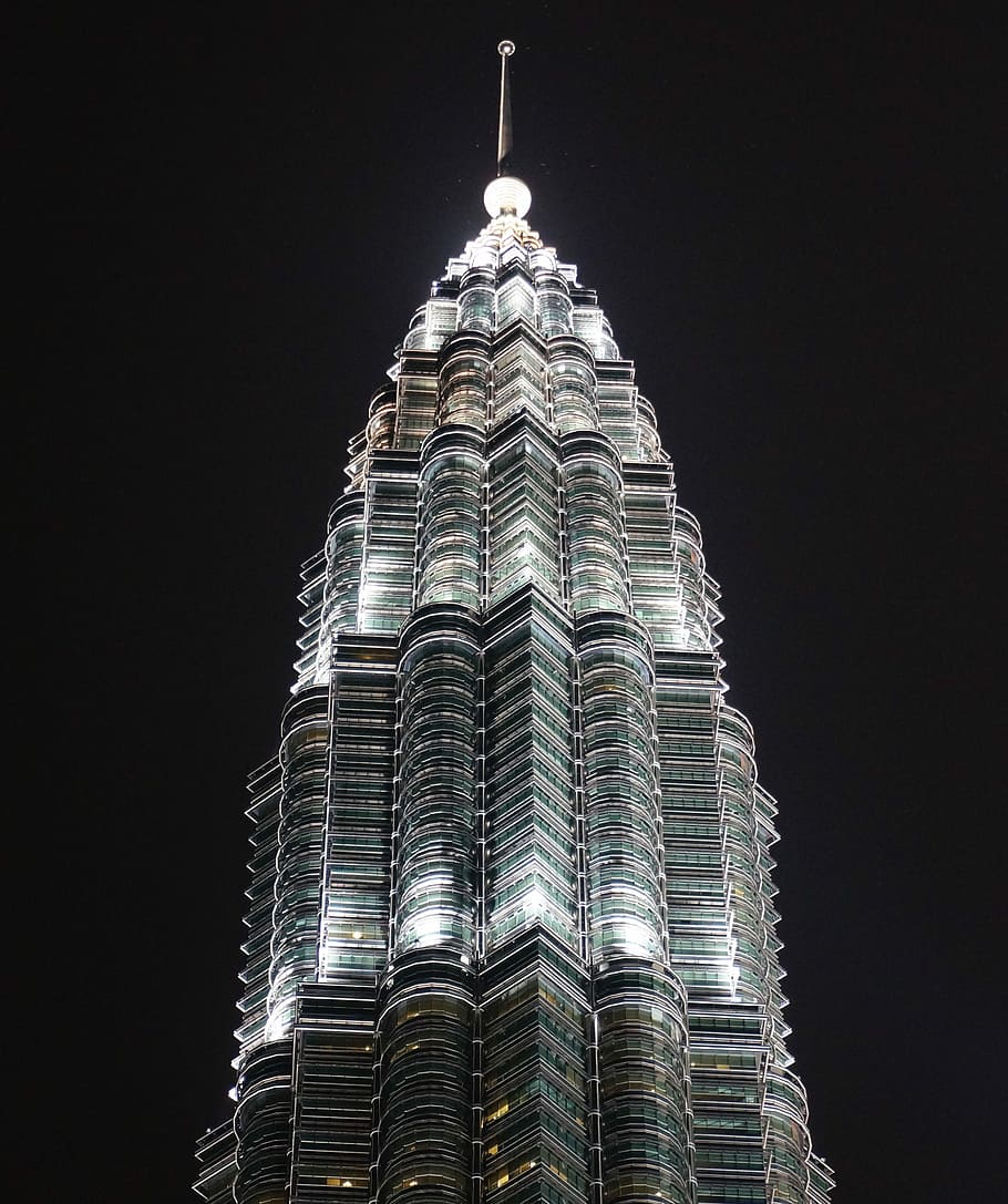 A Masterpiece Of Modern Architecture, Gray Concrete - Petronas Twin Towers - HD Wallpaper 