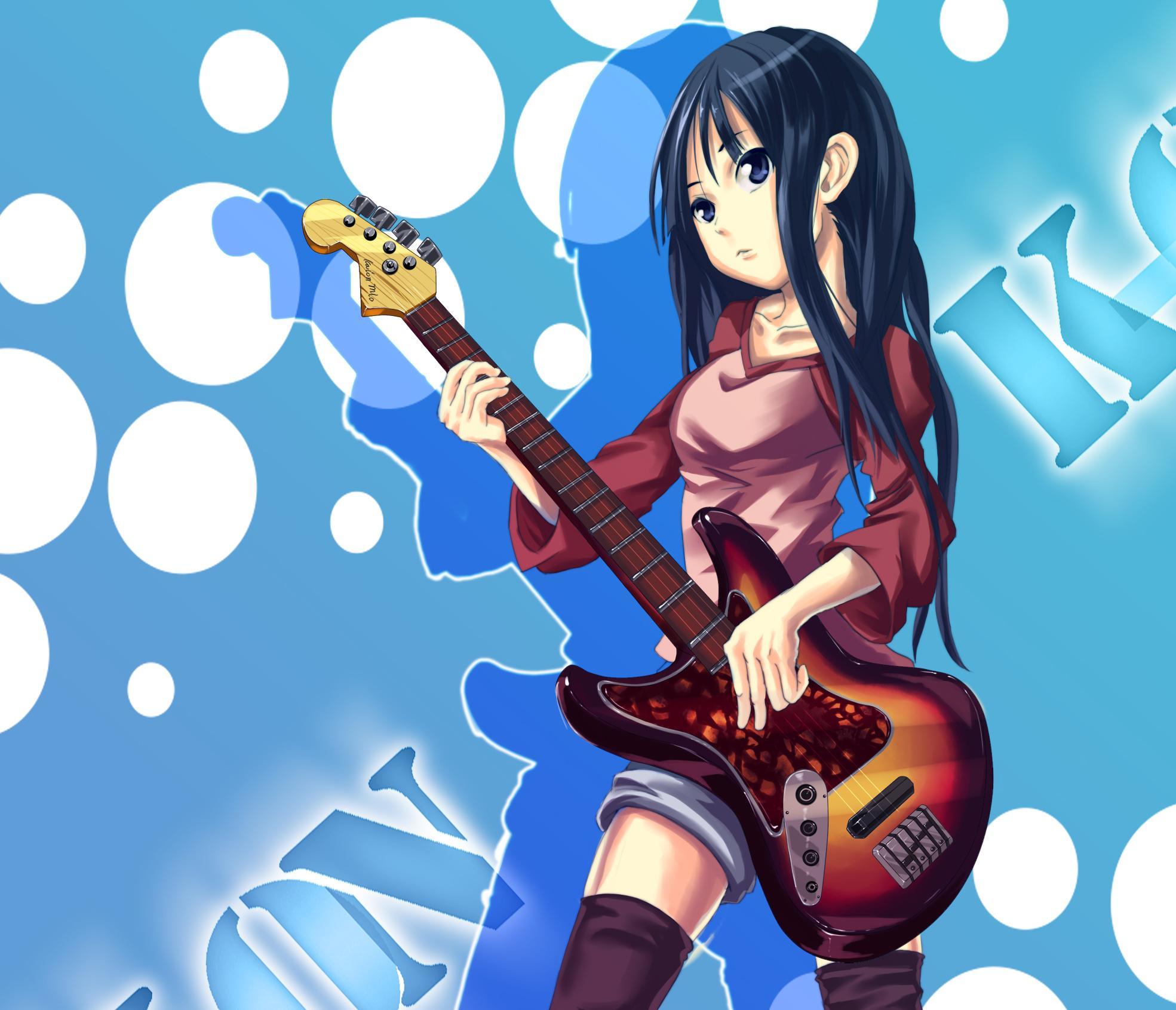Mio Akiyama - Girl Bassist Anime - 1969x1691 Wallpaper Mio Akiyama - Girl Bassist Anime - 1969x1691 Wallpaper