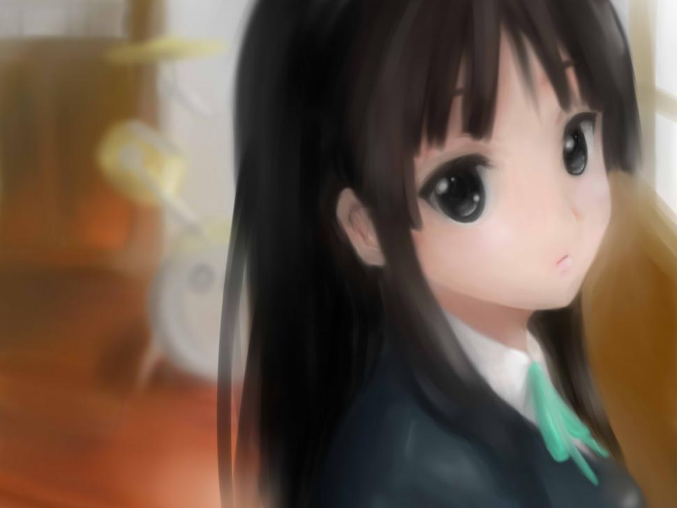 Blur Anime Mio Akiyama K-on Hd Wallpaper,cartoon/comic - Kawaii Akiyama Mio Cute - HD Wallpaper 