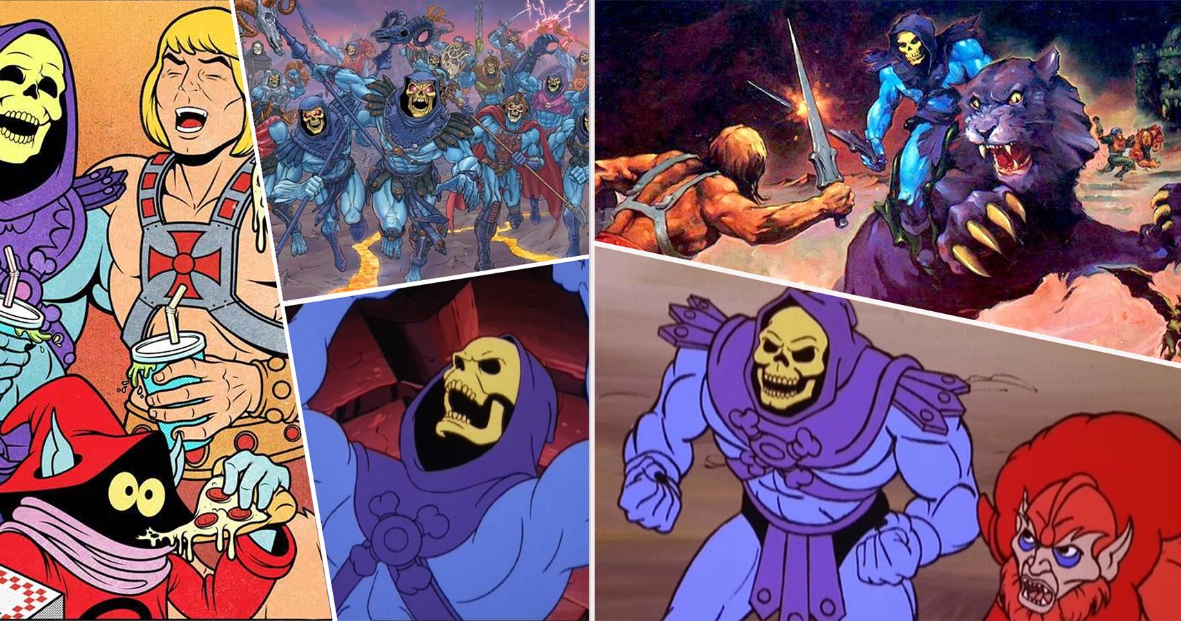 He Man Sword Fighting Skeletor - HD Wallpaper 