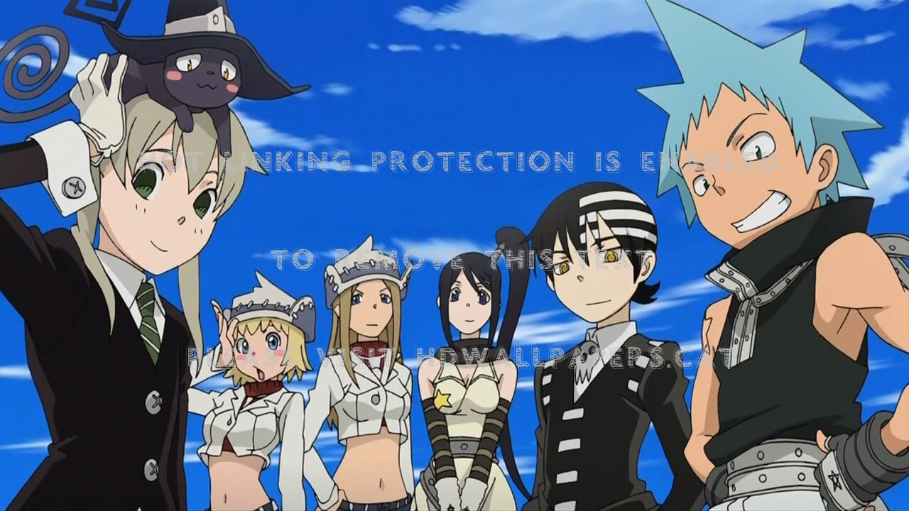 Soul Eater Liz Death The Kid Patti Tsubaki - Soul Eater Team Maka - HD Wallpaper 