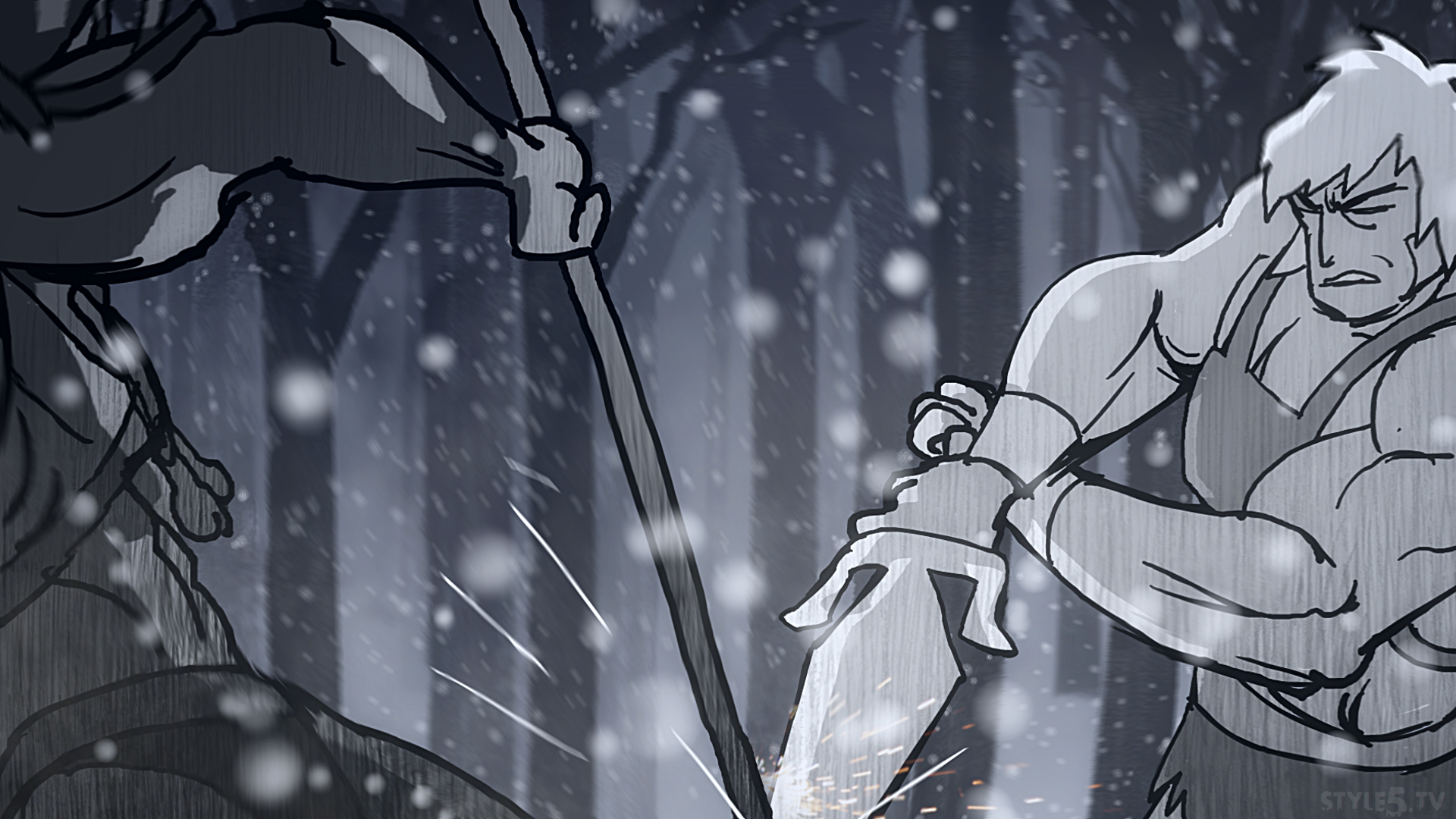 He-man First Snowfall 1056 Copy - Illustration - HD Wallpaper 