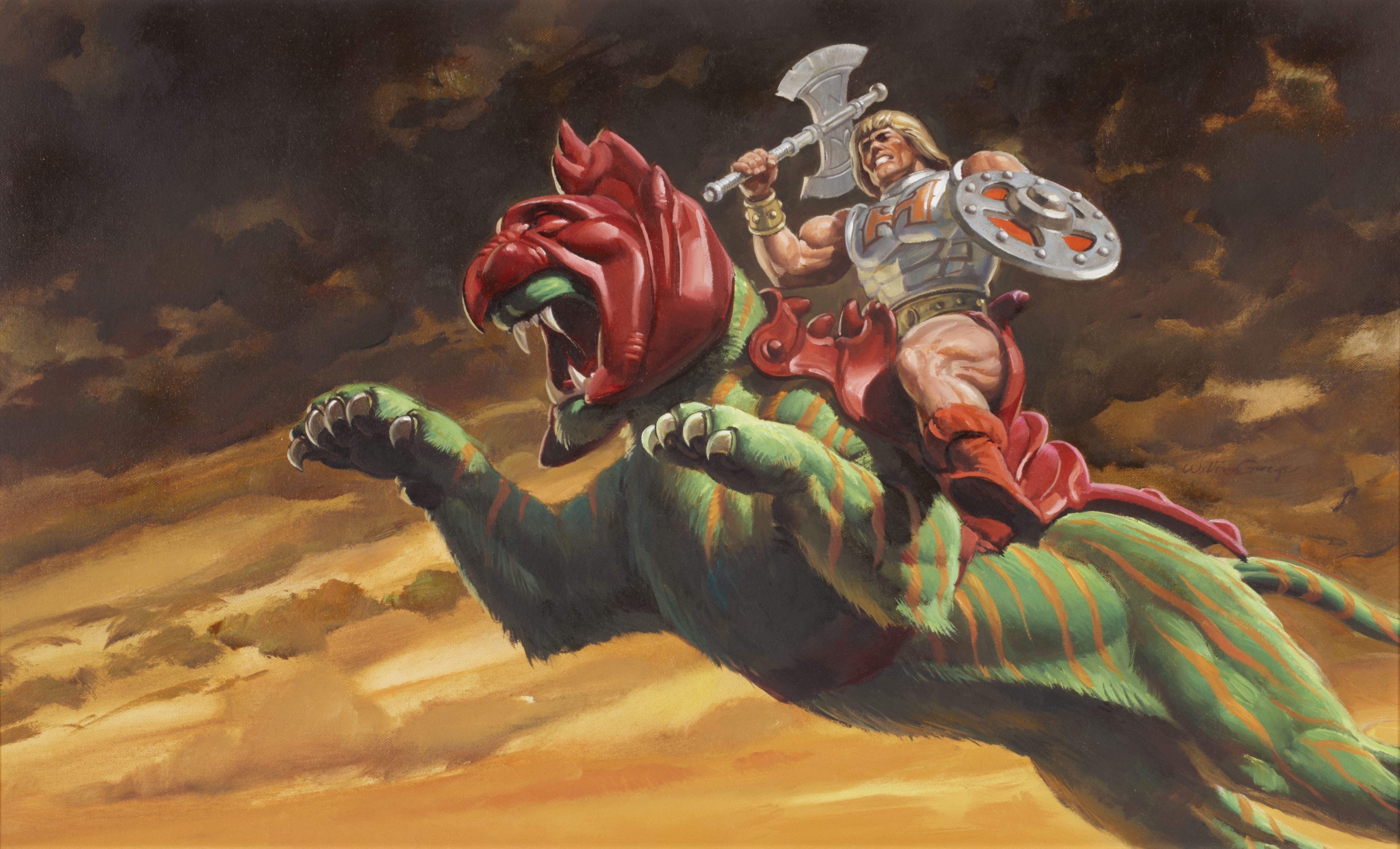 He Man On Tiger - HD Wallpaper 