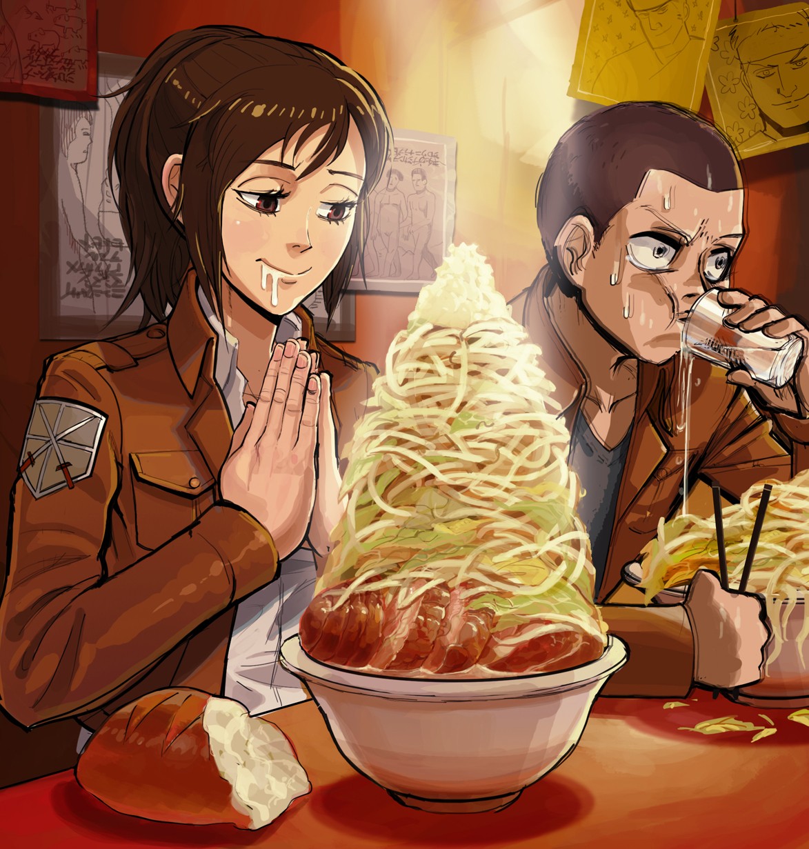 Attack On Titan Meat - HD Wallpaper 