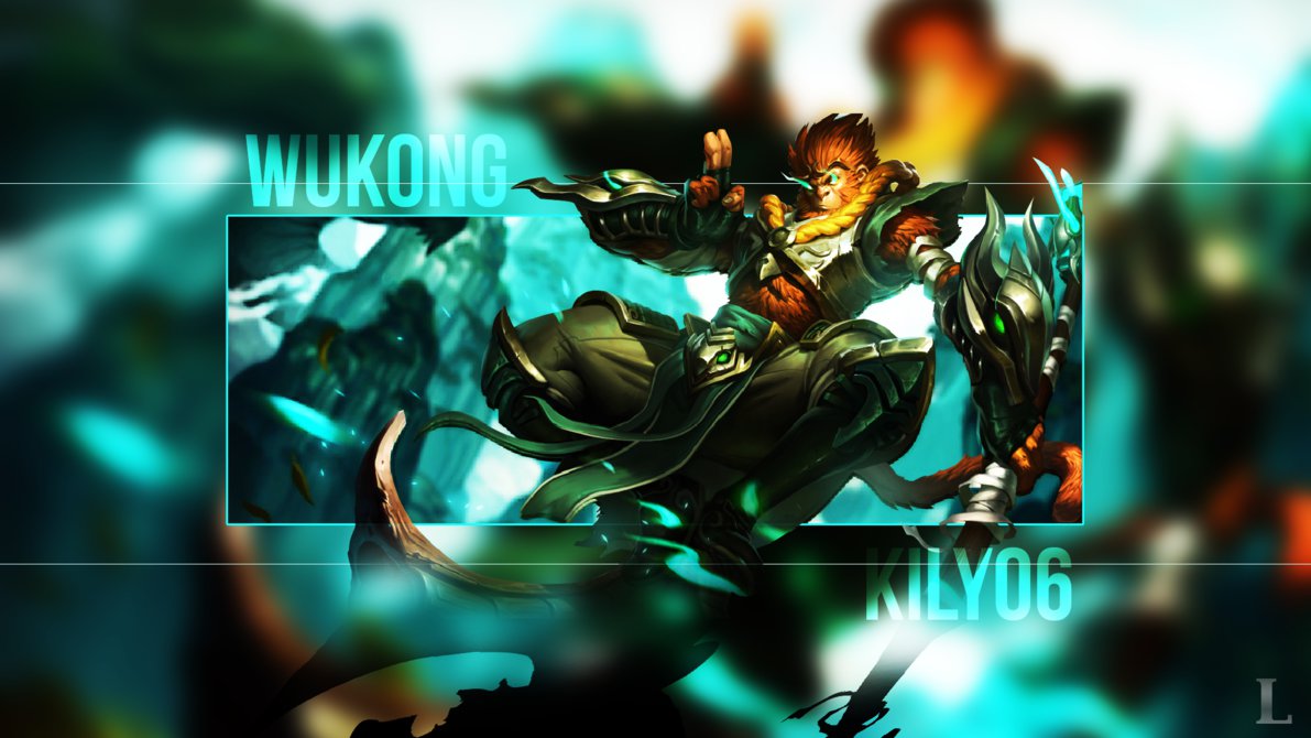 Jade Dragon Wukong Wallpaper - Wukong League Of Legends Jade - HD Wallpaper 