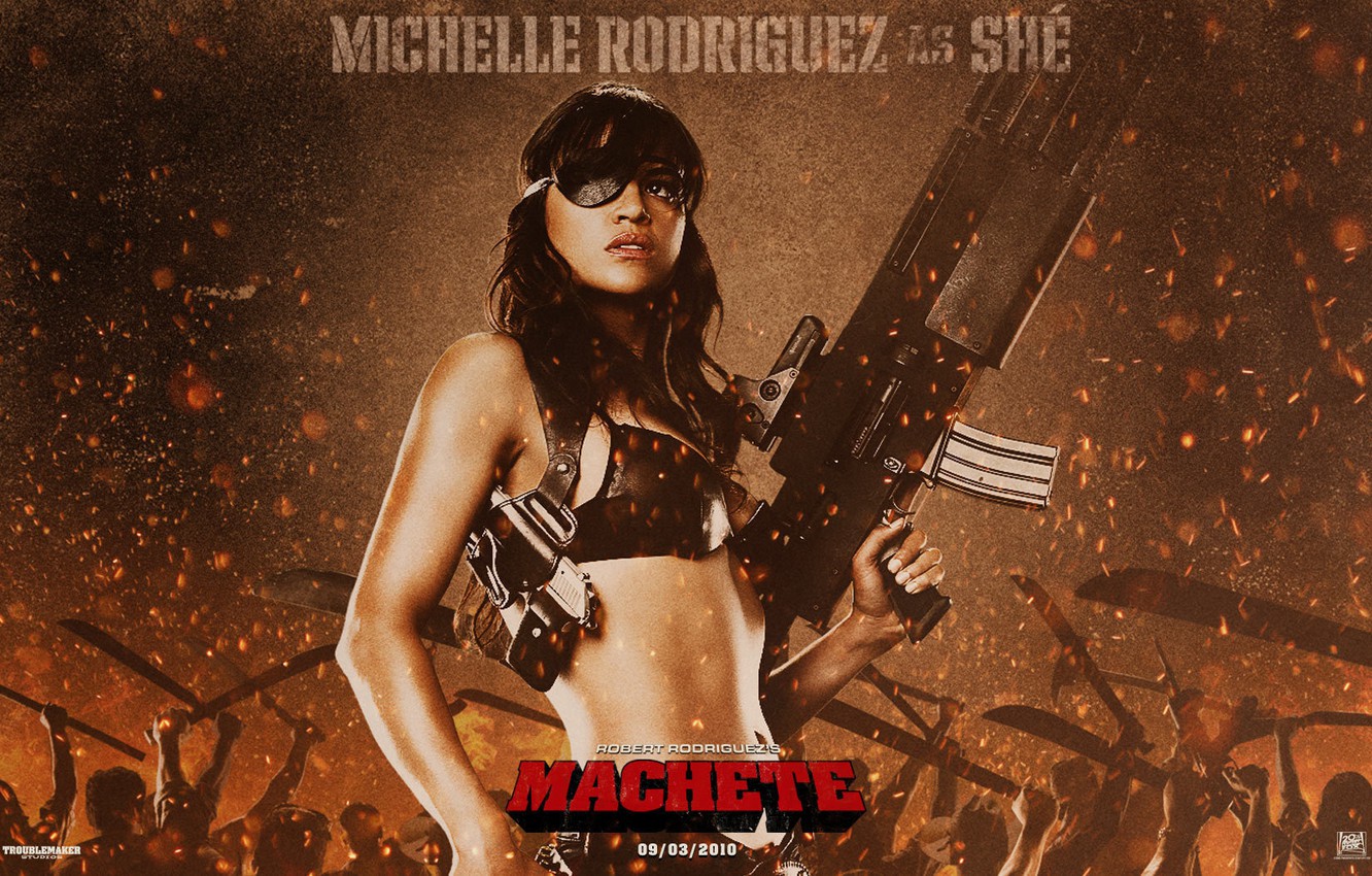 Photo Wallpaper Michelle, Rodriguez, Michelle, Machete, - Michelle Rodriguez Machete - HD Wallpaper 