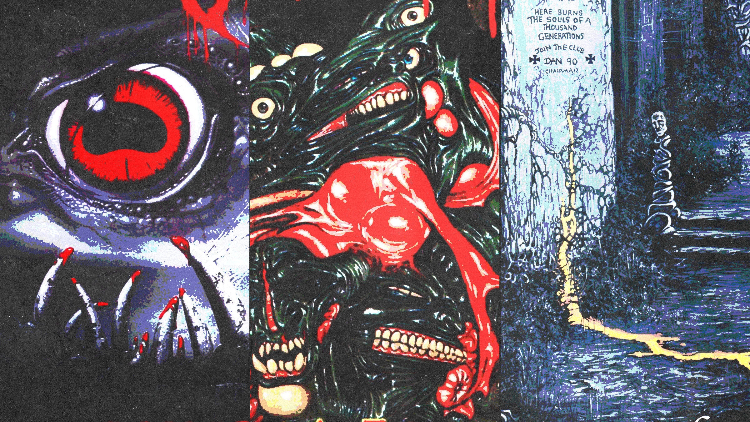 90s Death Metal Header - Graffiti - HD Wallpaper 