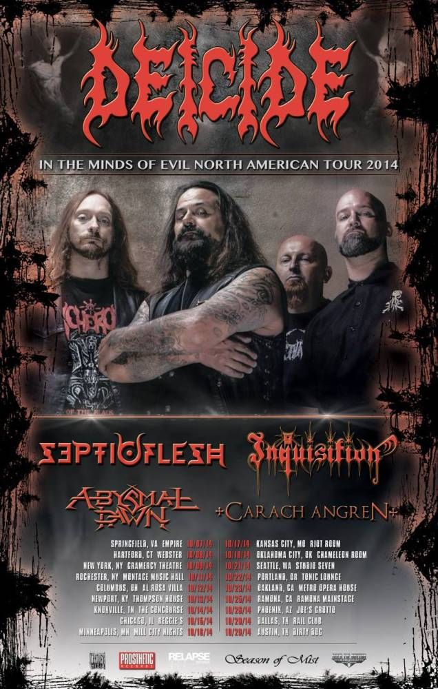 Deicide Tour Dates 2019 - HD Wallpaper 