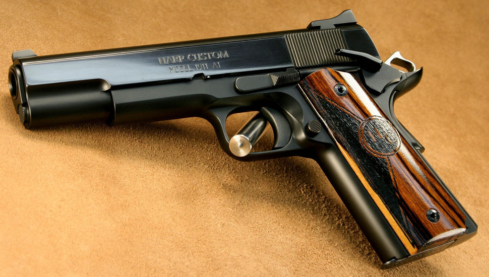 Harp, 1911 Pistols, 1911 A1), Del, (solt, Custom, Gun - Guns Wallpapers Free Download Mobile - HD Wallpaper 