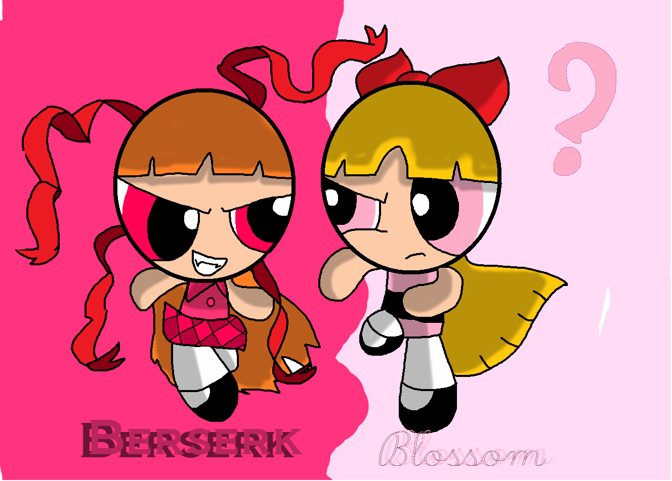 Again Berserk Vs Blossy - Berserk Blossom Powerpunk Girls - HD Wallpaper 