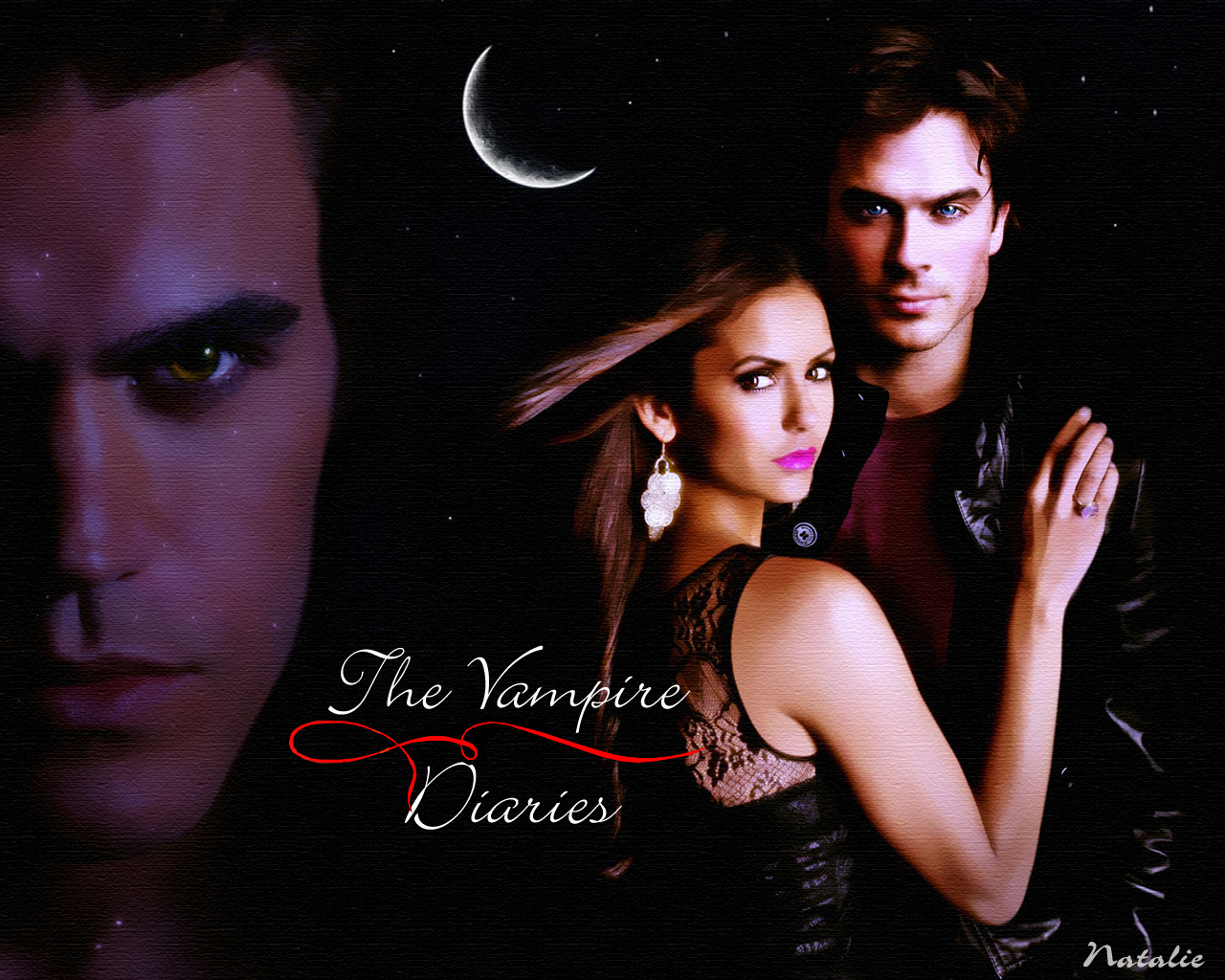 Delena - Damon Elena Wallpaper Vampire Diaries - 1280x1024 Wallpaper -  
