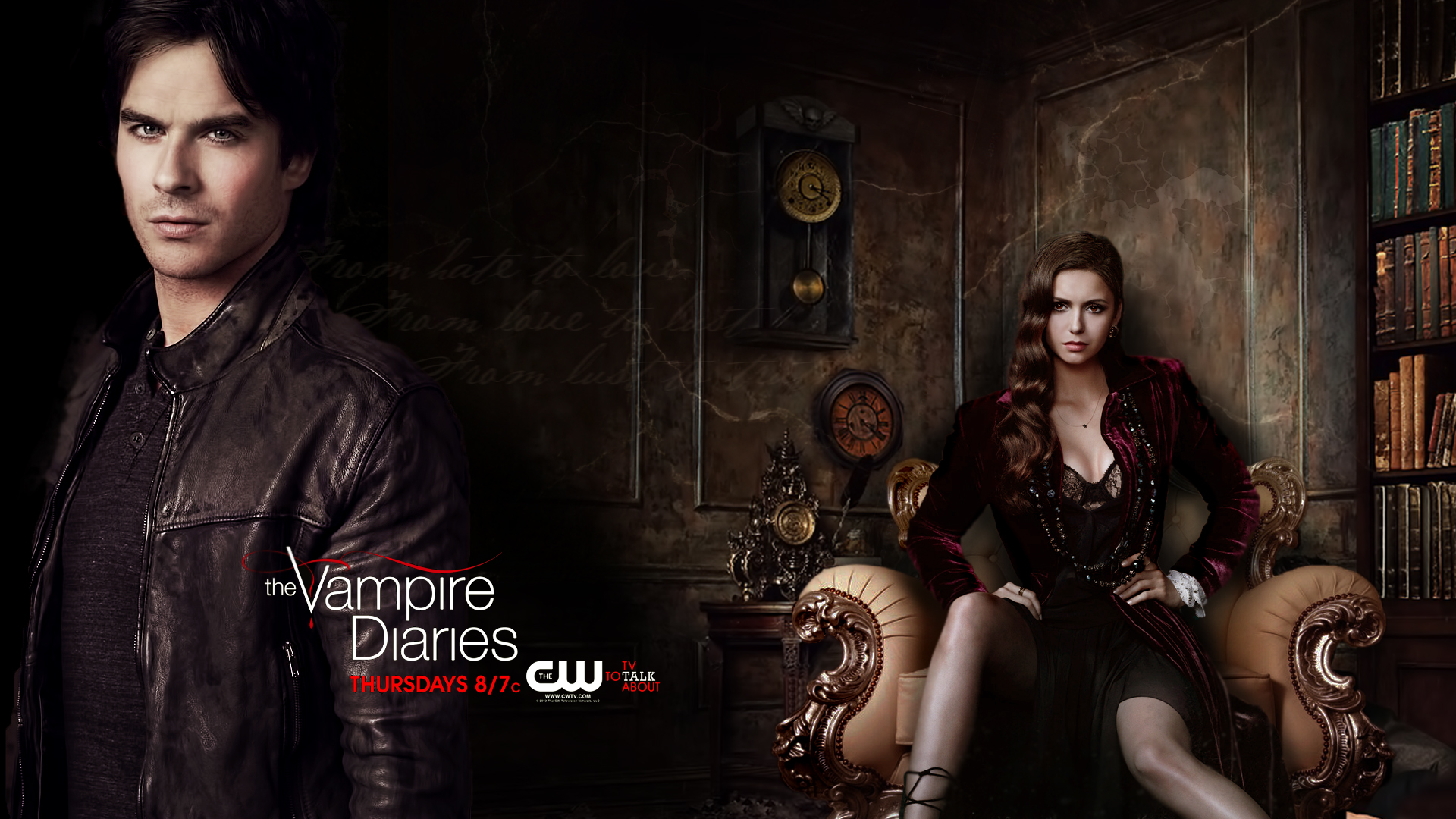 Delena/tvd 4 Season - Vampire Diaries Wallpapers Hd For Pc - HD Wallpaper 