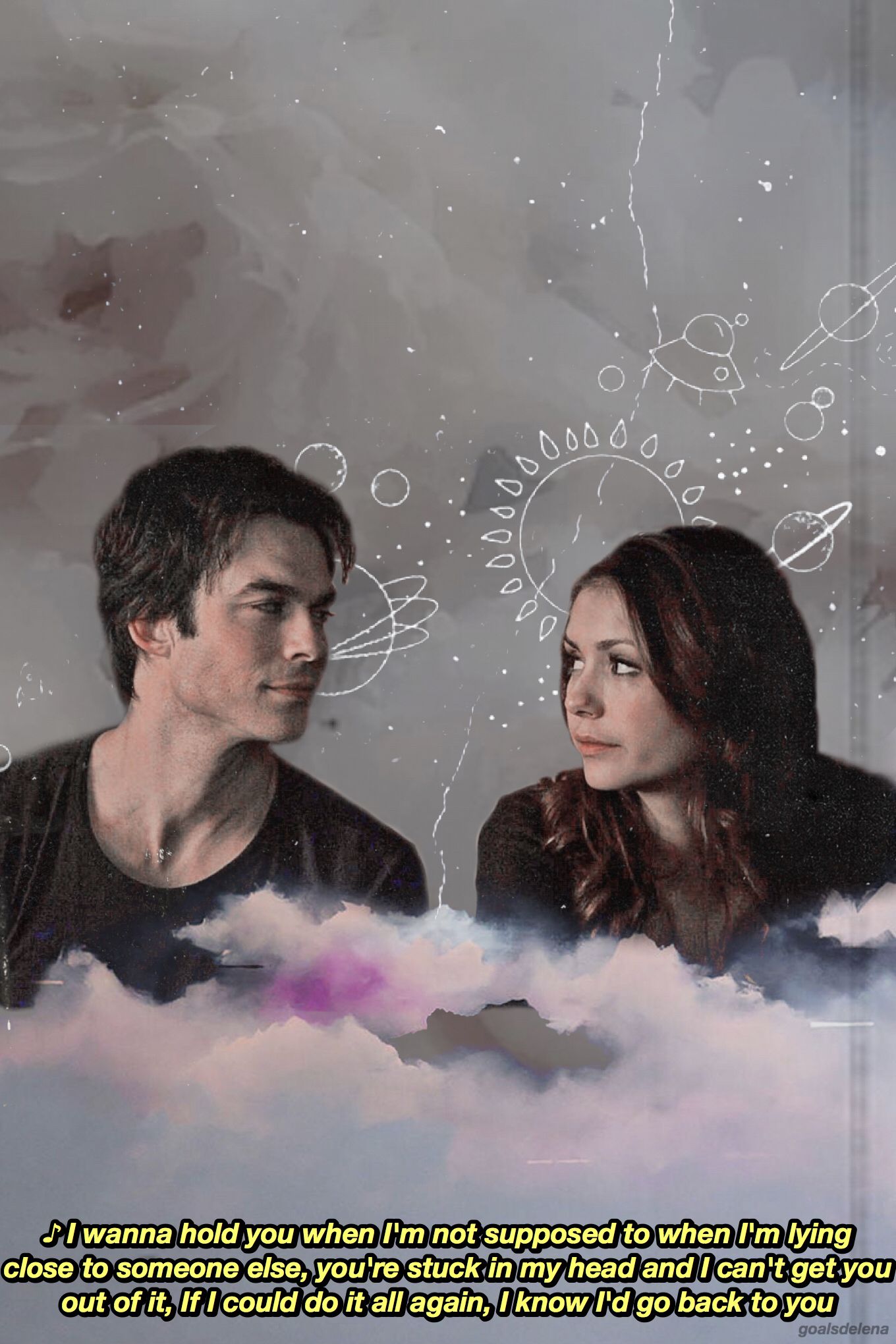 Delena Vampire Diaries - HD Wallpaper 