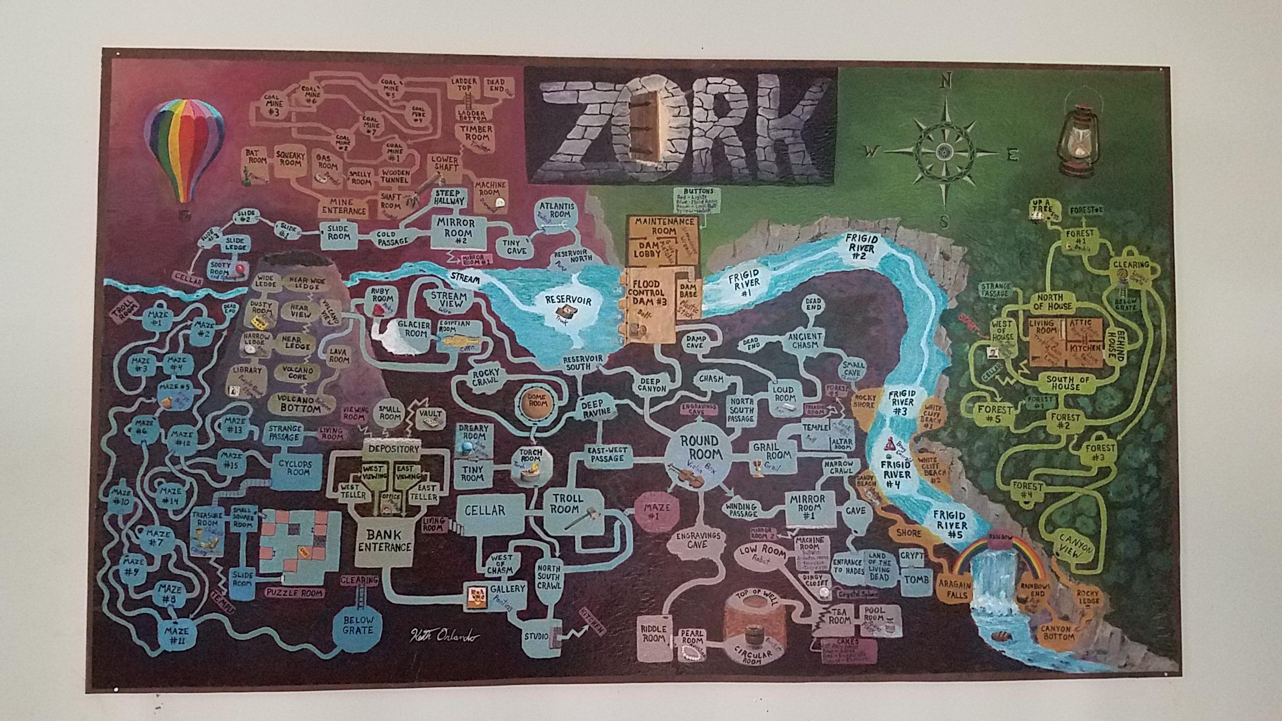 Zork Map - HD Wallpaper 
